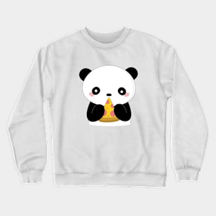 Kawaii Panda Loves Pizza T-Shirt Crewneck Sweatshirt